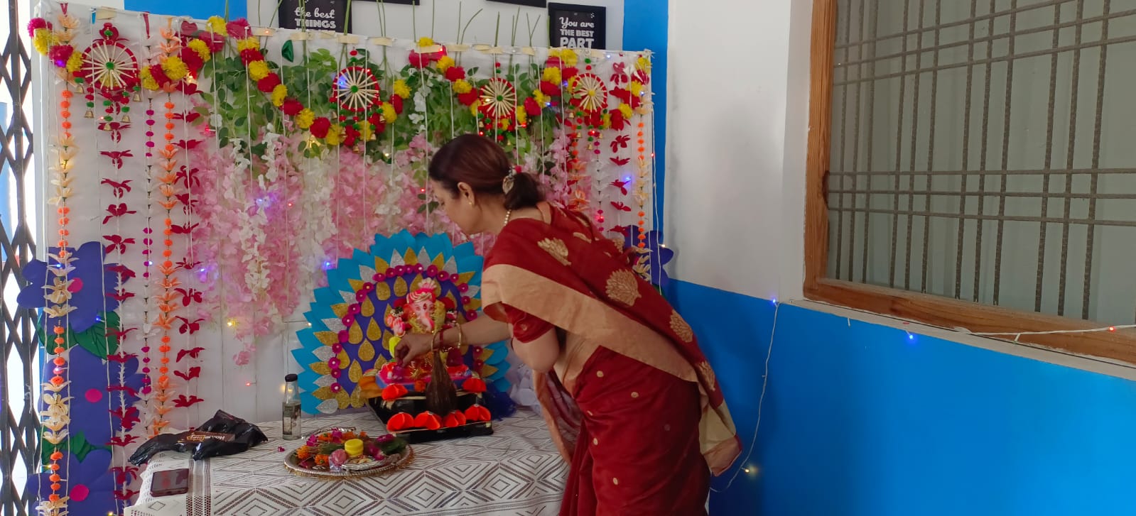 Ganesh Puja - Students Participation
